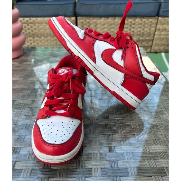 Nike Dunk Low University Red / White – Kids 5Y - Picture 7 of 8